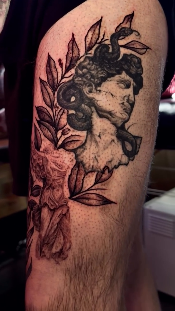 Tattoo by @blytattoos — realism, black_and_grey