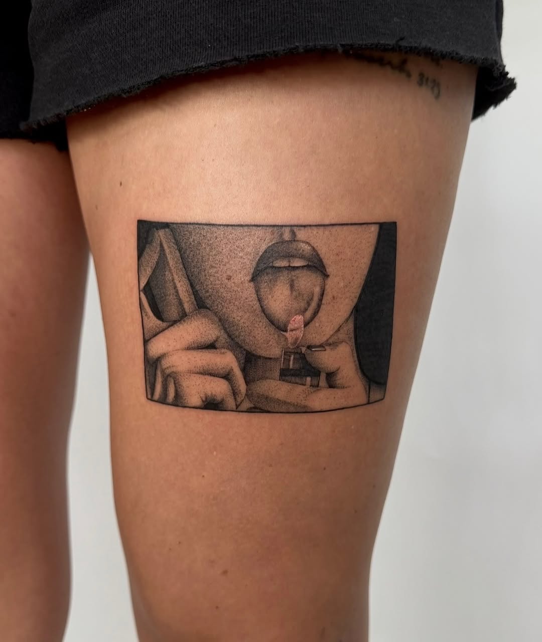 Tattoo by @notmarytattoos — black_and_grey, realism