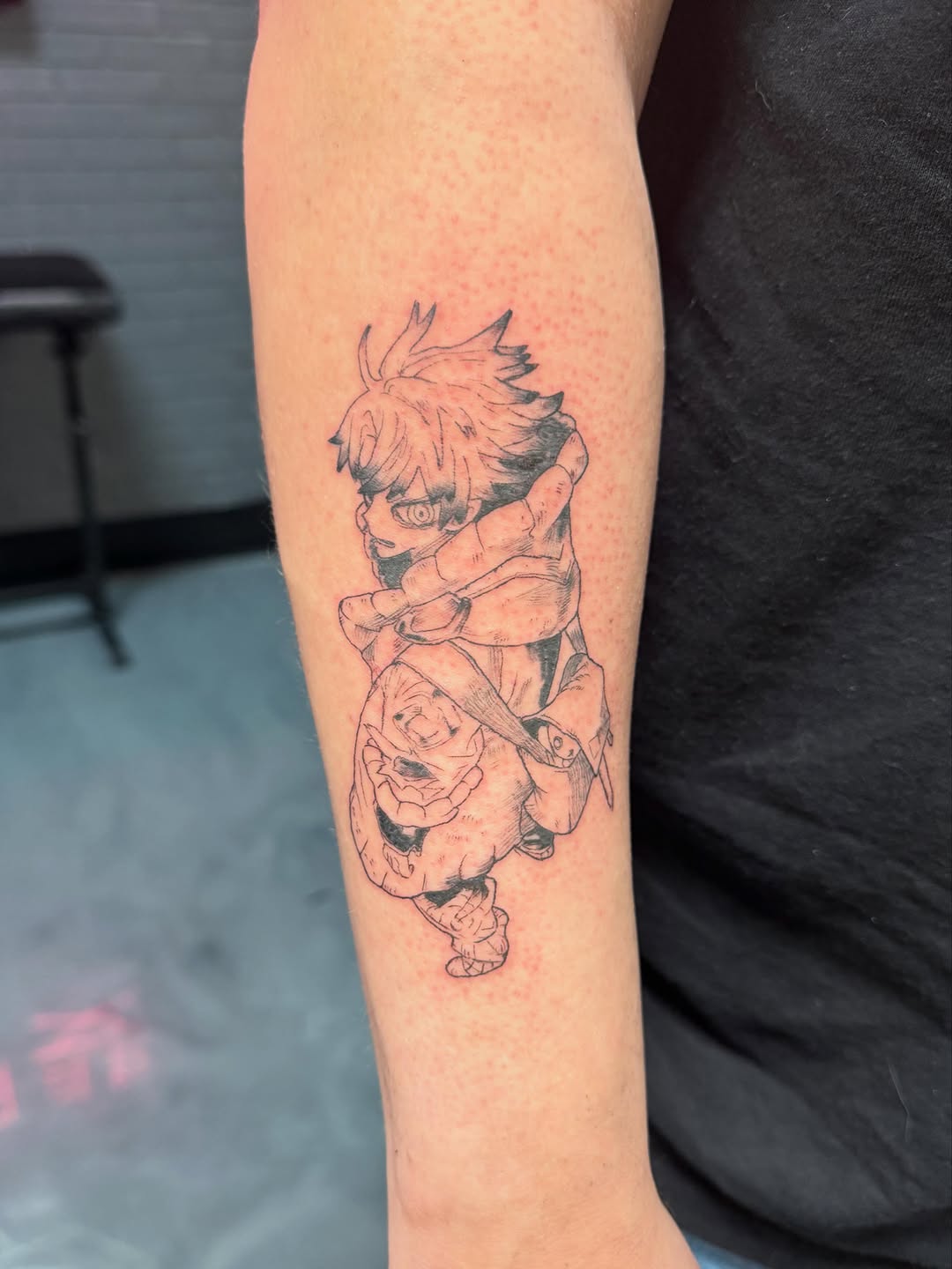 Tattoo by @bunnymanalo — illustrative, anime