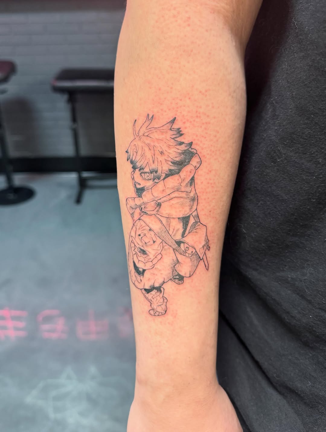 Tattoo by @bunnymanalo — illustrative, anime
