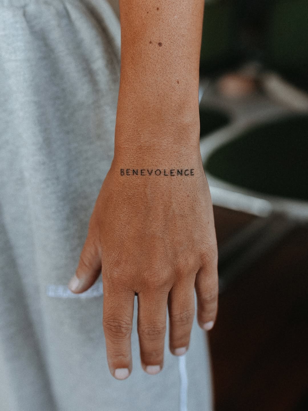Tattoo by @spicy_pokes — fine_line, lettering_script