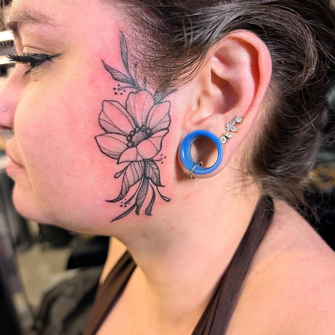 Tattoo by @heathstudiosandtattoo โ fine_line, black_and_grey