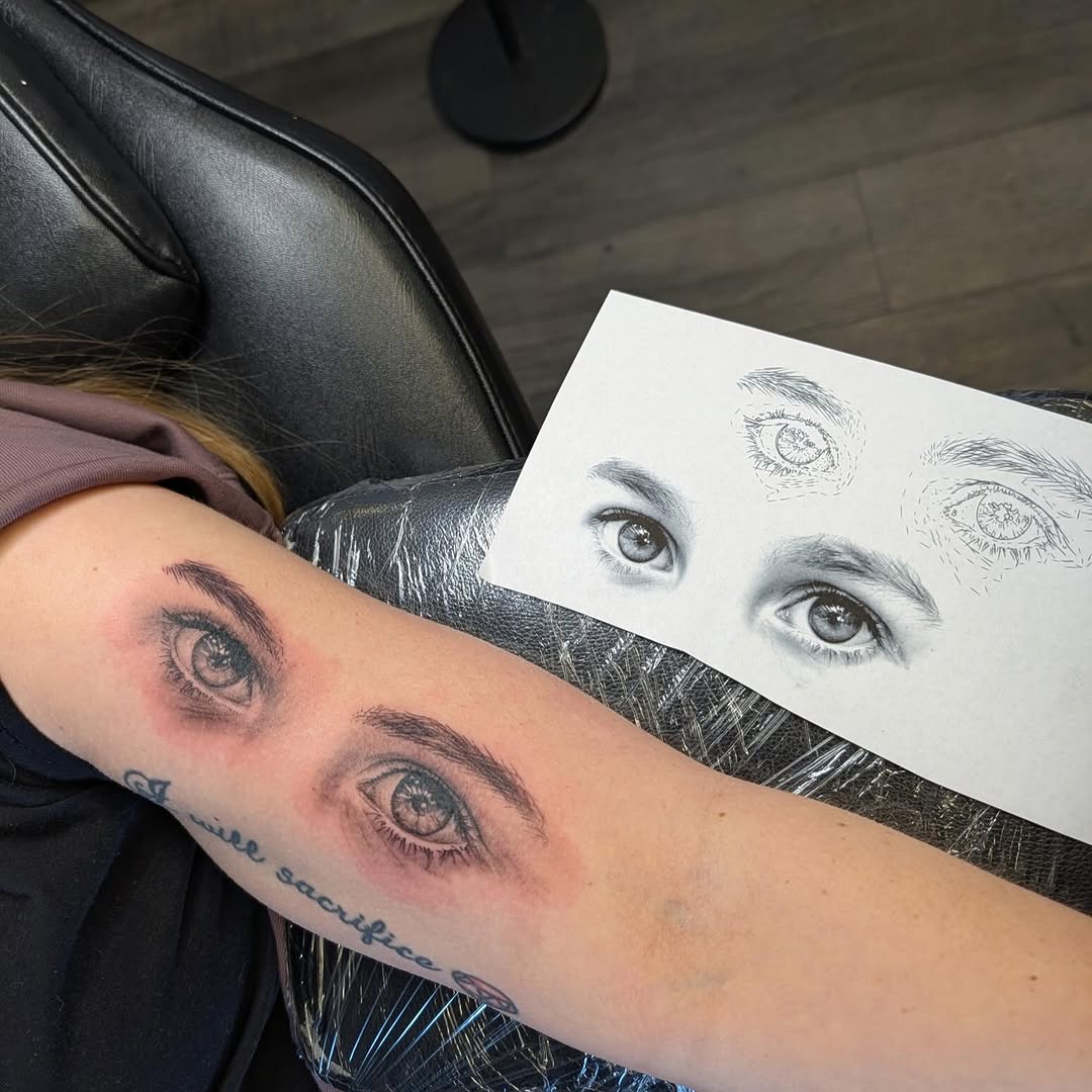 Tattoo by @heathstudiosandtattoo โ realism, black_and_grey