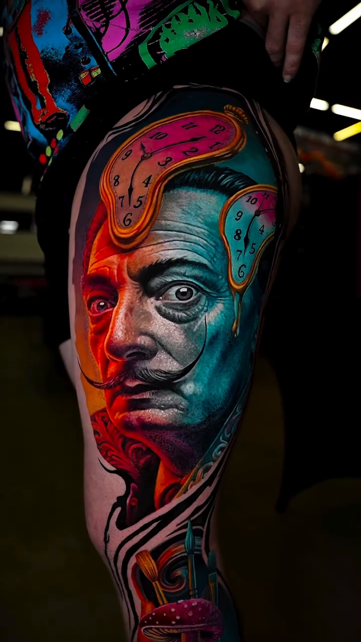 Tattoo by @alexeitattoohouston — realism, trash_polka