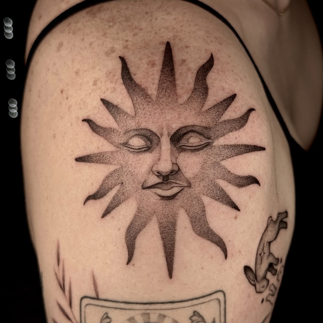 Tattoo by @mollymurrayink — black_and_grey, illustrative