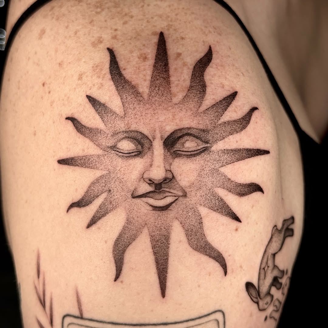 Tattoo by @mollymurrayink — blackwork, dotwork