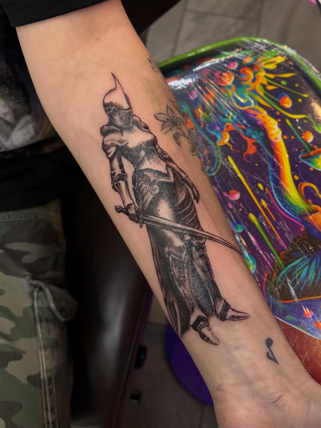 Tattoo by @nikkia.tattoo — realism, black_and_grey