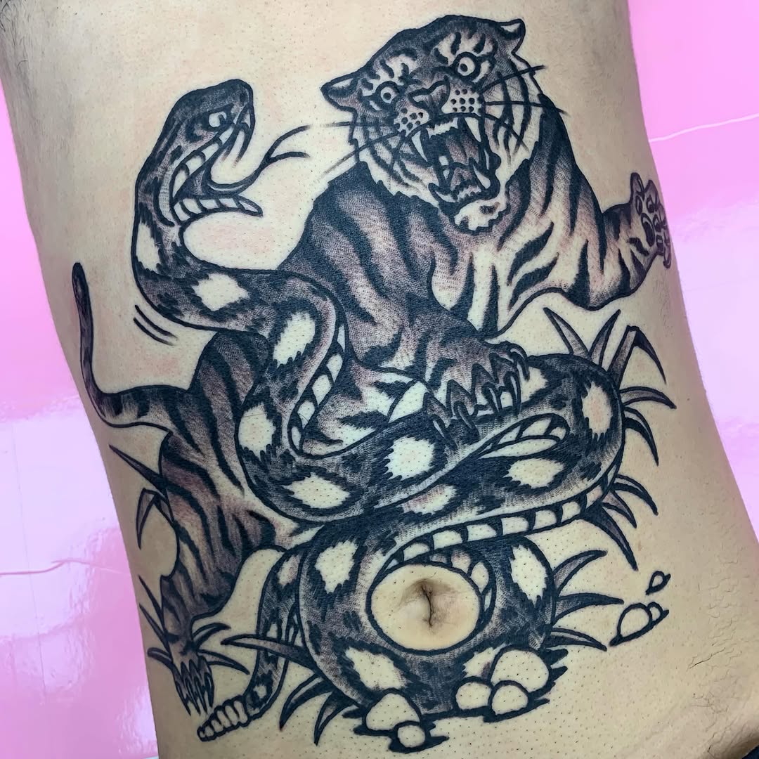 Tattoo by @wyattvandergeest — american_traditional, black_and_grey