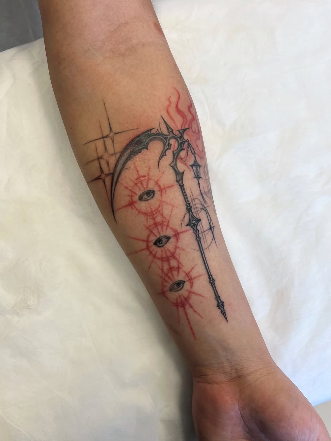 Tattoo by @z._.b_ink — illustrative, dark_realism