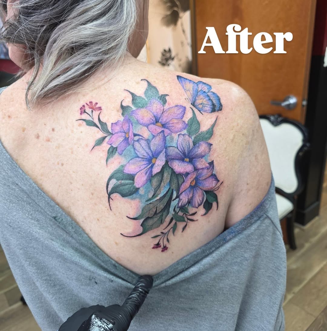 Tattoo by @lizzywiglz — watercolor, realism