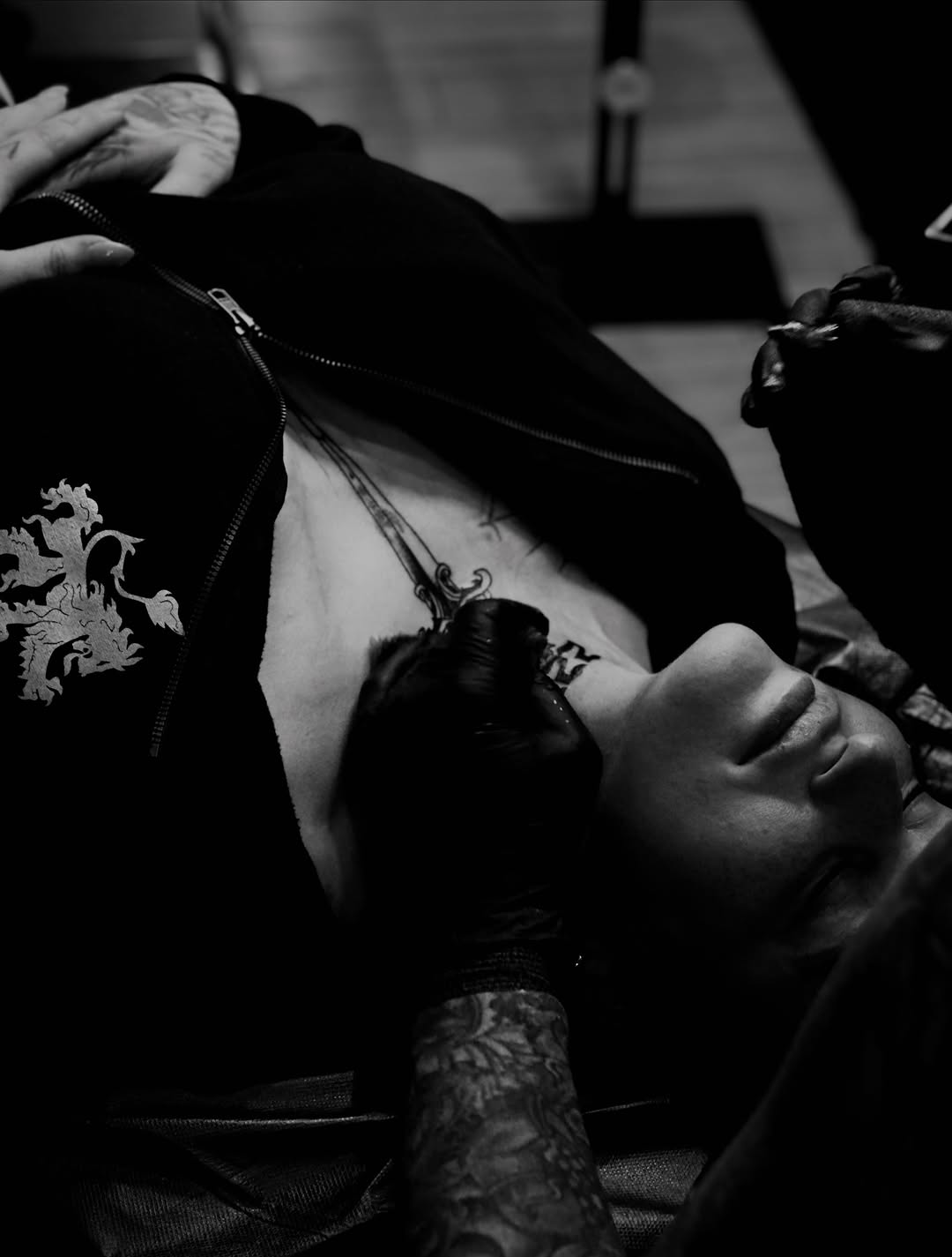 Tattoo by @patrickdelvar — blackwork, black_and_grey