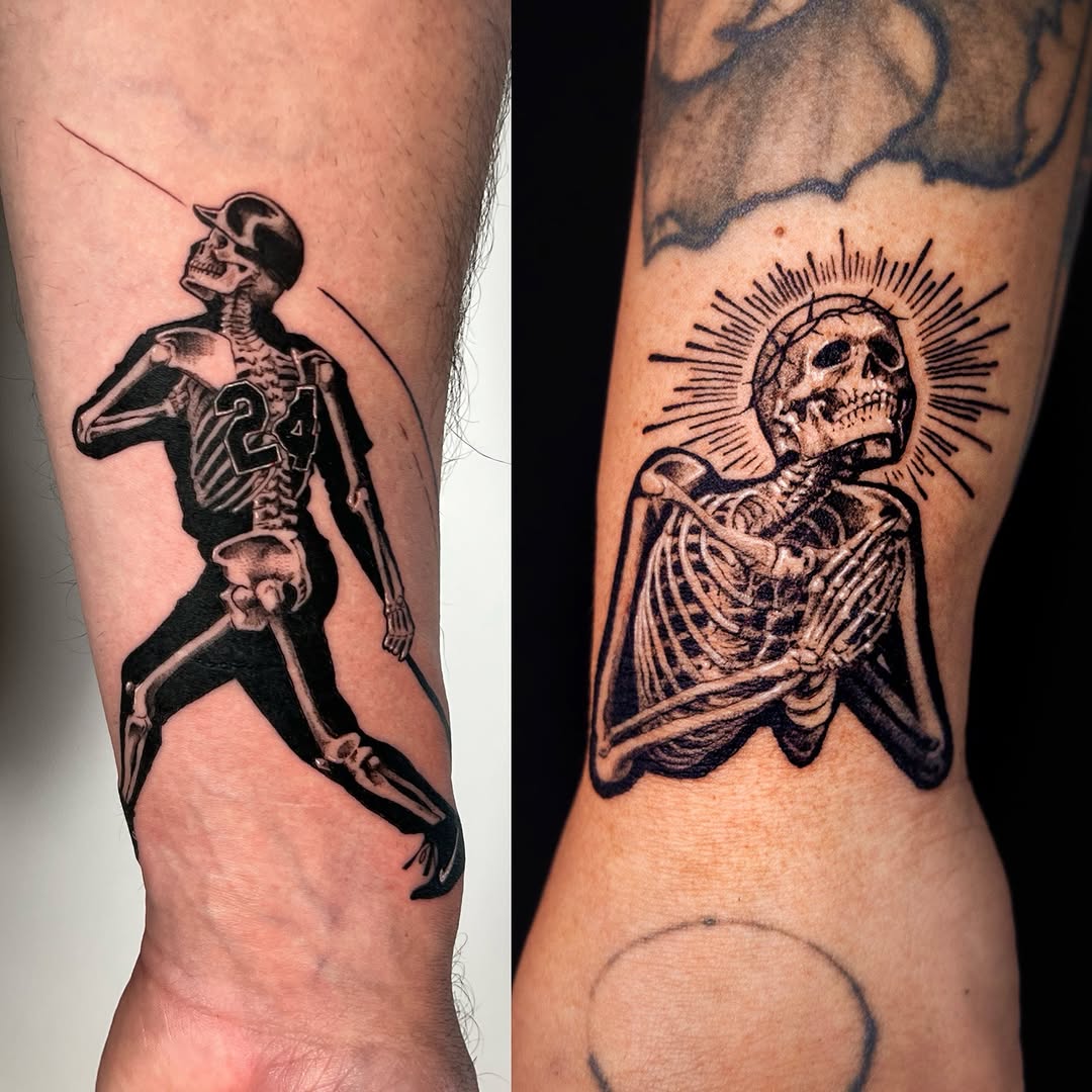 Tattoo by @mete.noir — blackwork, illustrative
