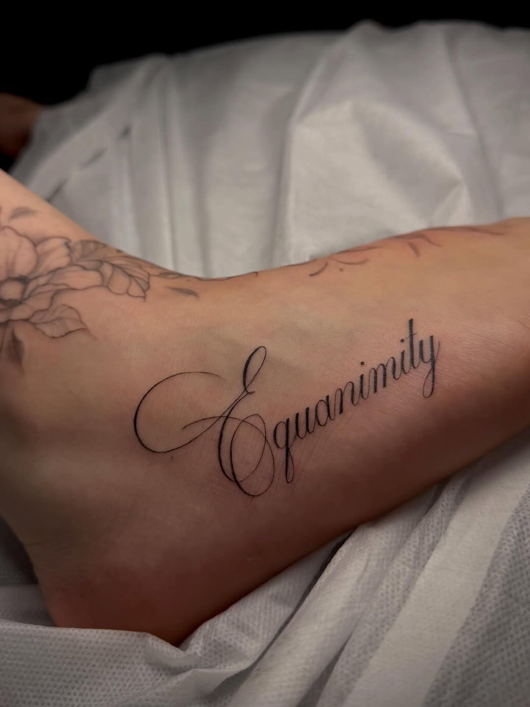 Tattoo by @yuliiitattoo — lettering_script, fine_line