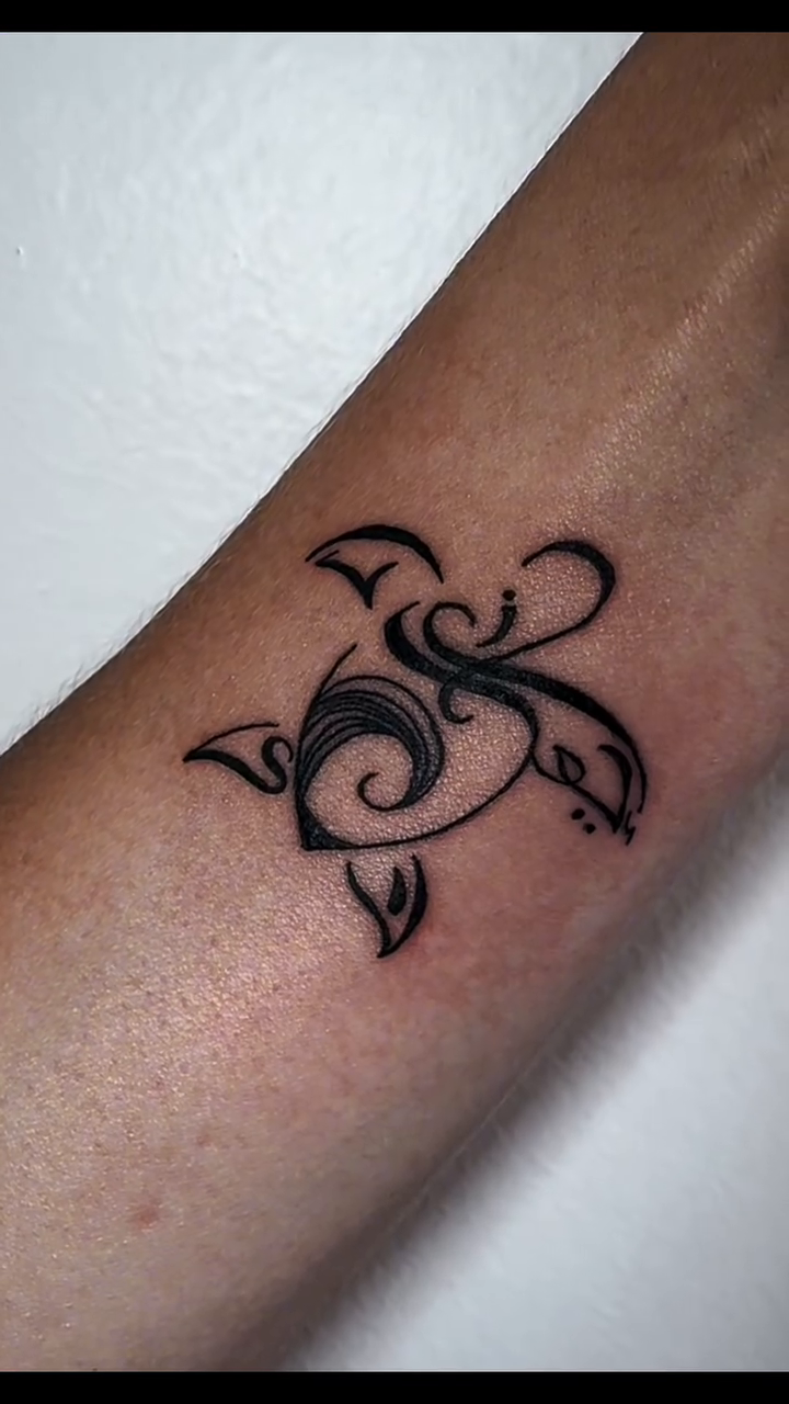 Tattoo by @pureblisstinytattoos — illustrative, blackwork