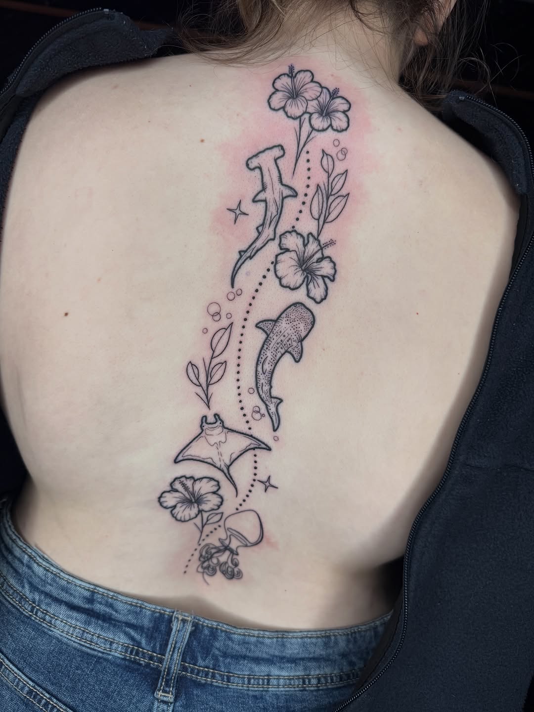 Tattoo by @shawndoestattoos โ fine_line, black_and_grey