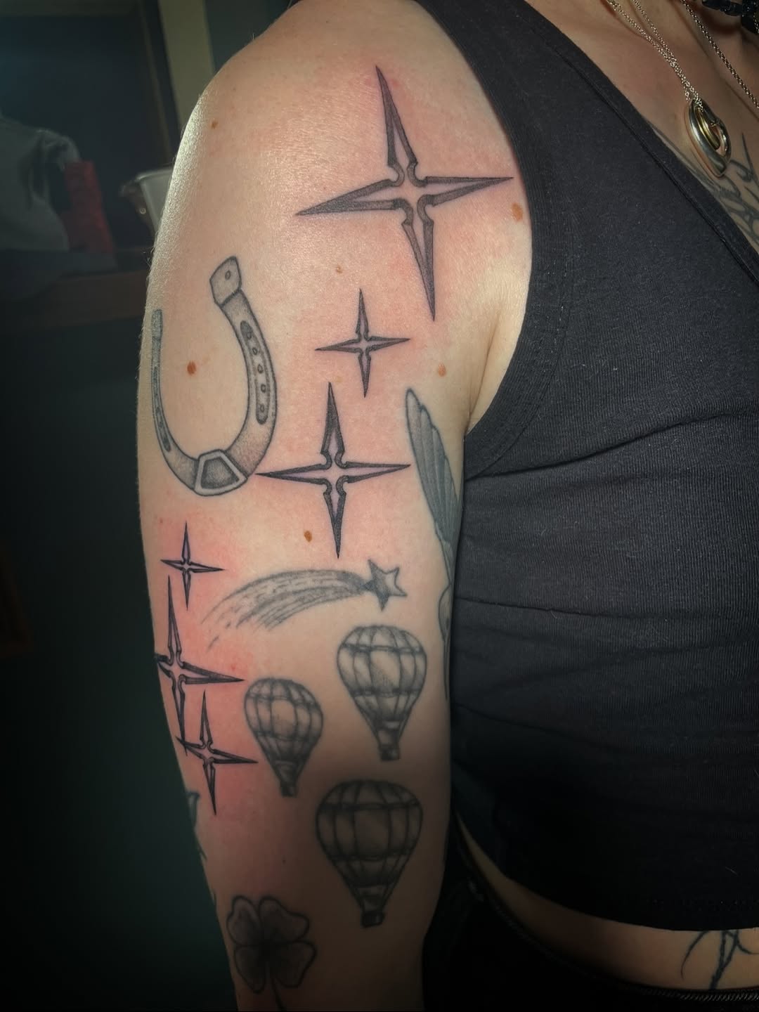Tattoo by @swamp.blossom ā black_and_grey