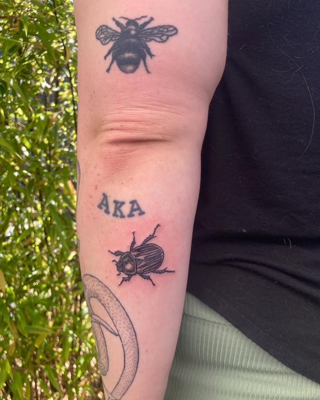 Tattoo by @clownstoothh — blackwork