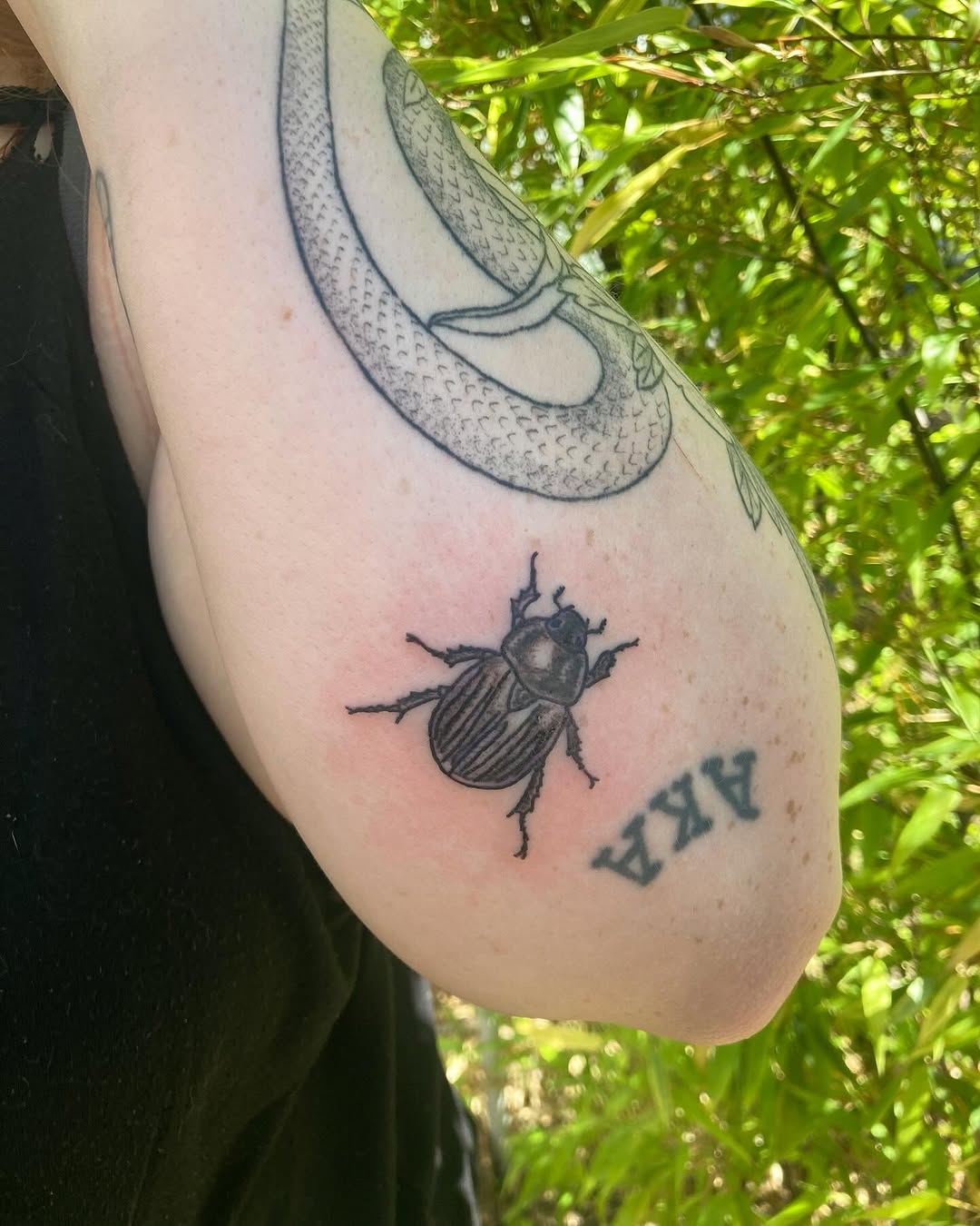 Tattoo by @clownstoothh — black_and_grey