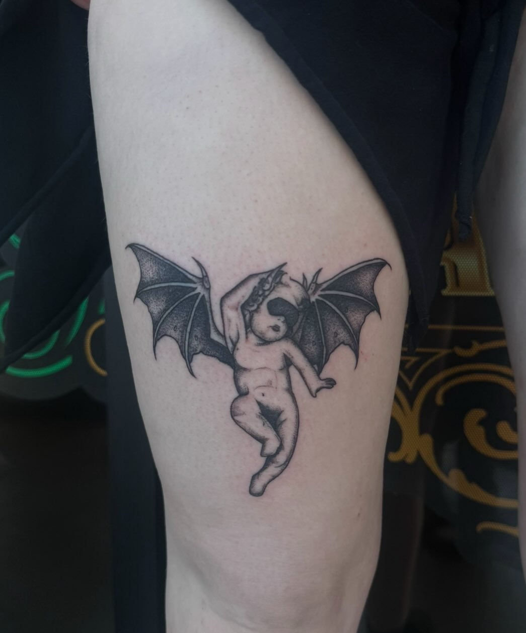 Tattoo by @jianna_tattoos — blackwork