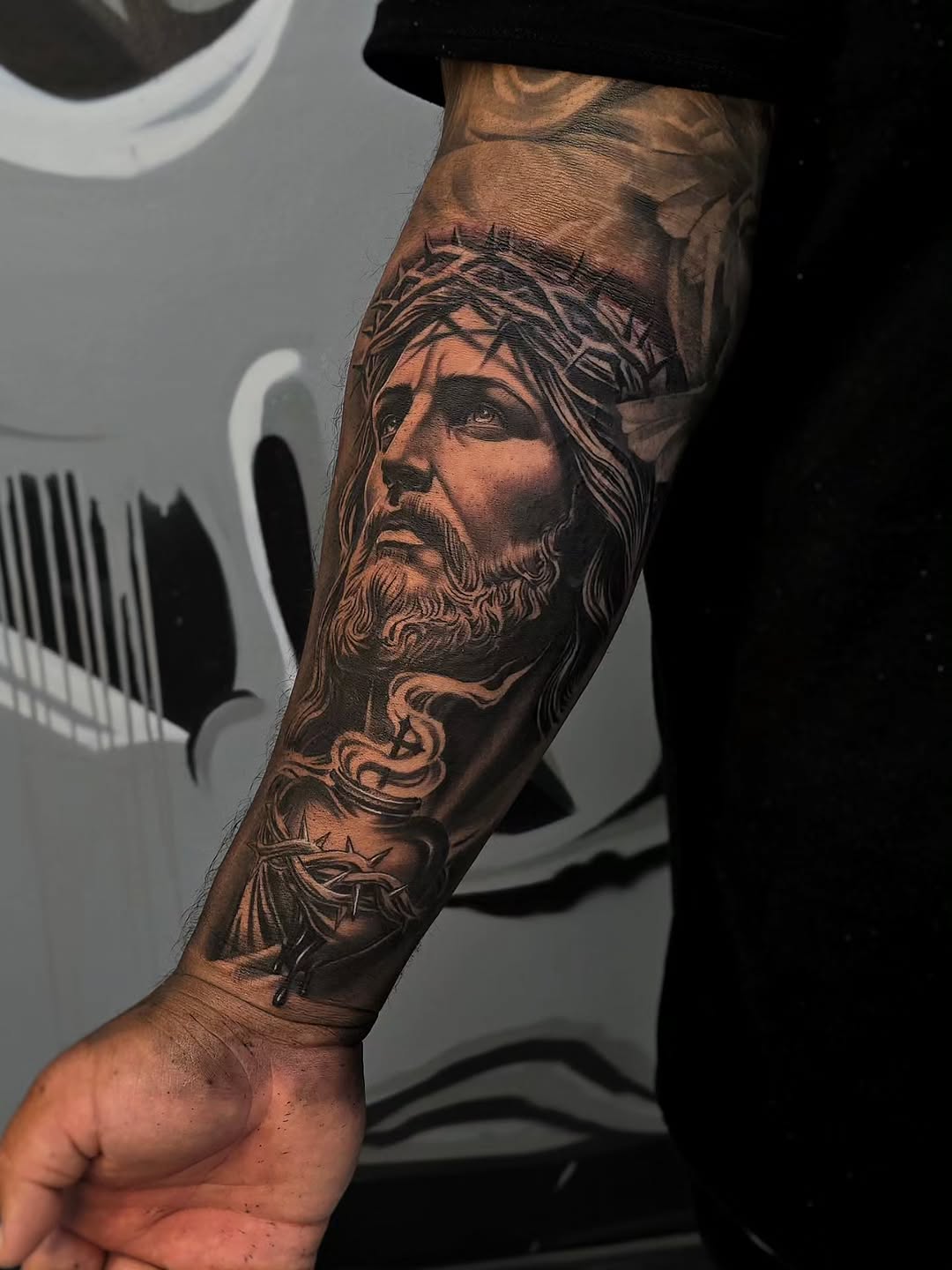 Tattoo by @mager_tattoos โ realism, black_and_grey