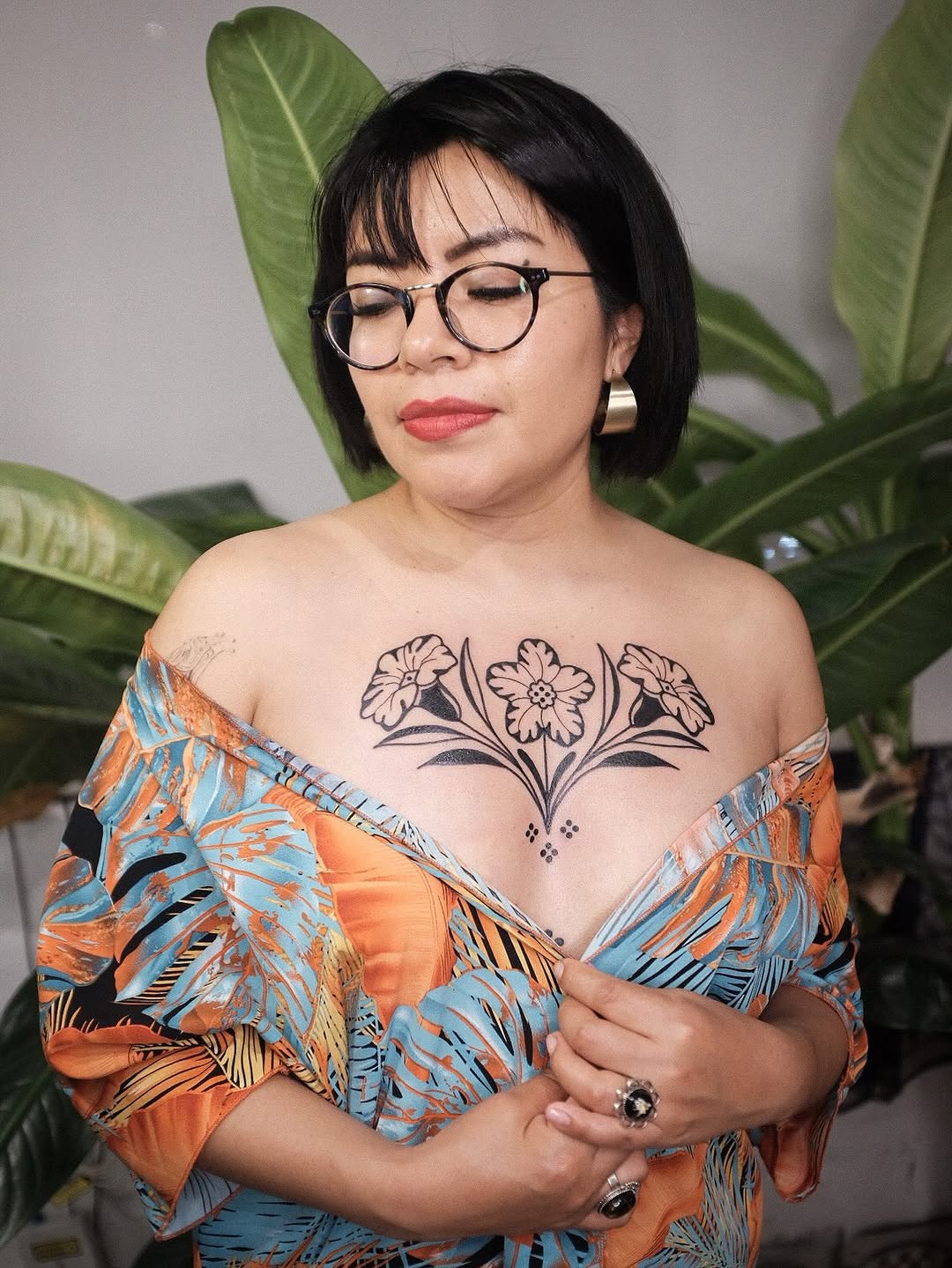 Tattoo by @calathea.ttt — blackwork, ornamental