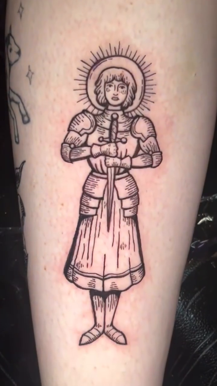 Tattoo by @lauratheartwitch — black_and_grey