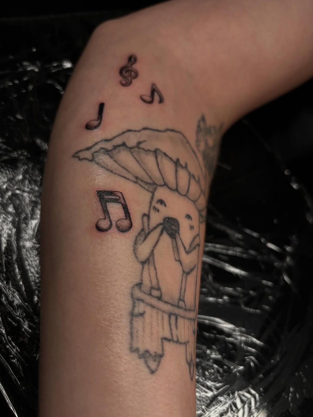 Tattoo by @swagthatheals — illustrative, black_and_grey