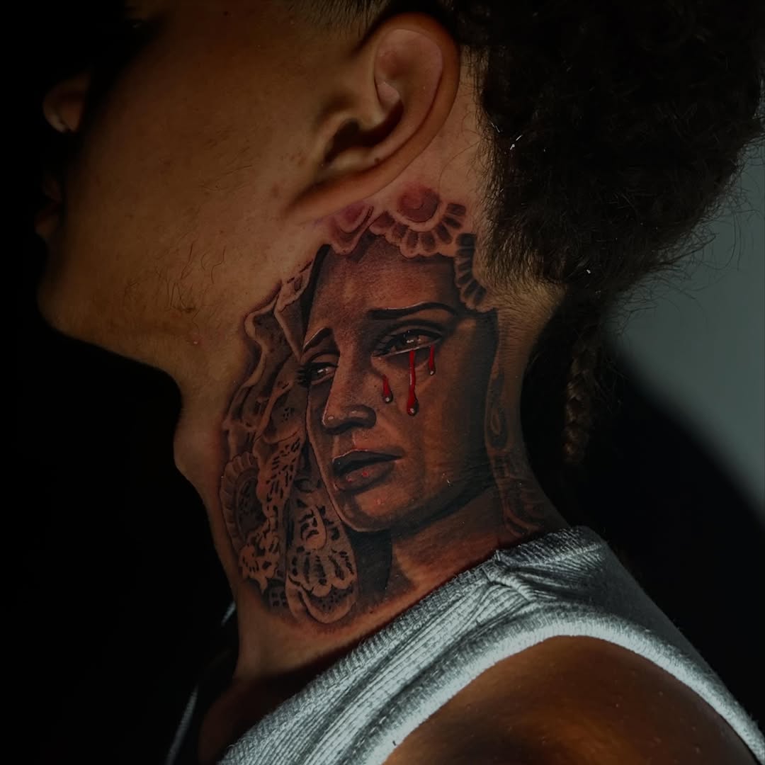 Tattoo by @acruz_707 โ realism, black_and_grey
