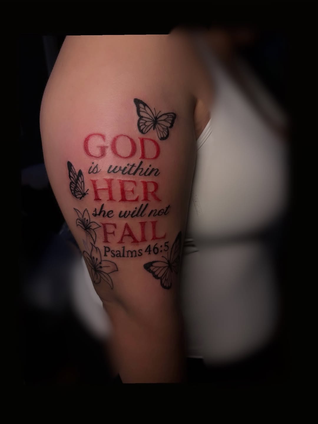 Tattoo by @lyla.just.inked — lettering_script, illustrative