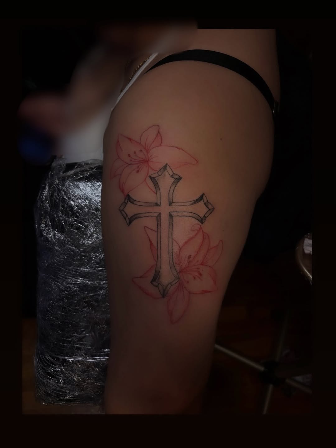 Tattoo by @lyla.just.inked — illustrative, black_and_grey