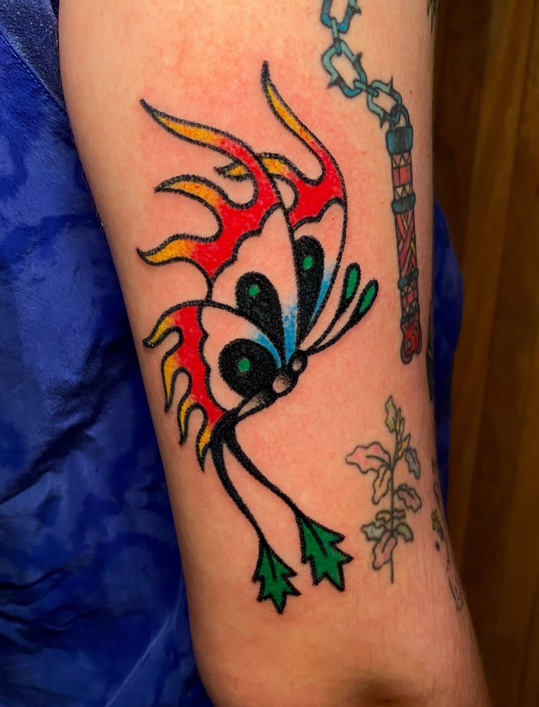 Tattoo by @cluelesstattoos — american_traditional, illustrative