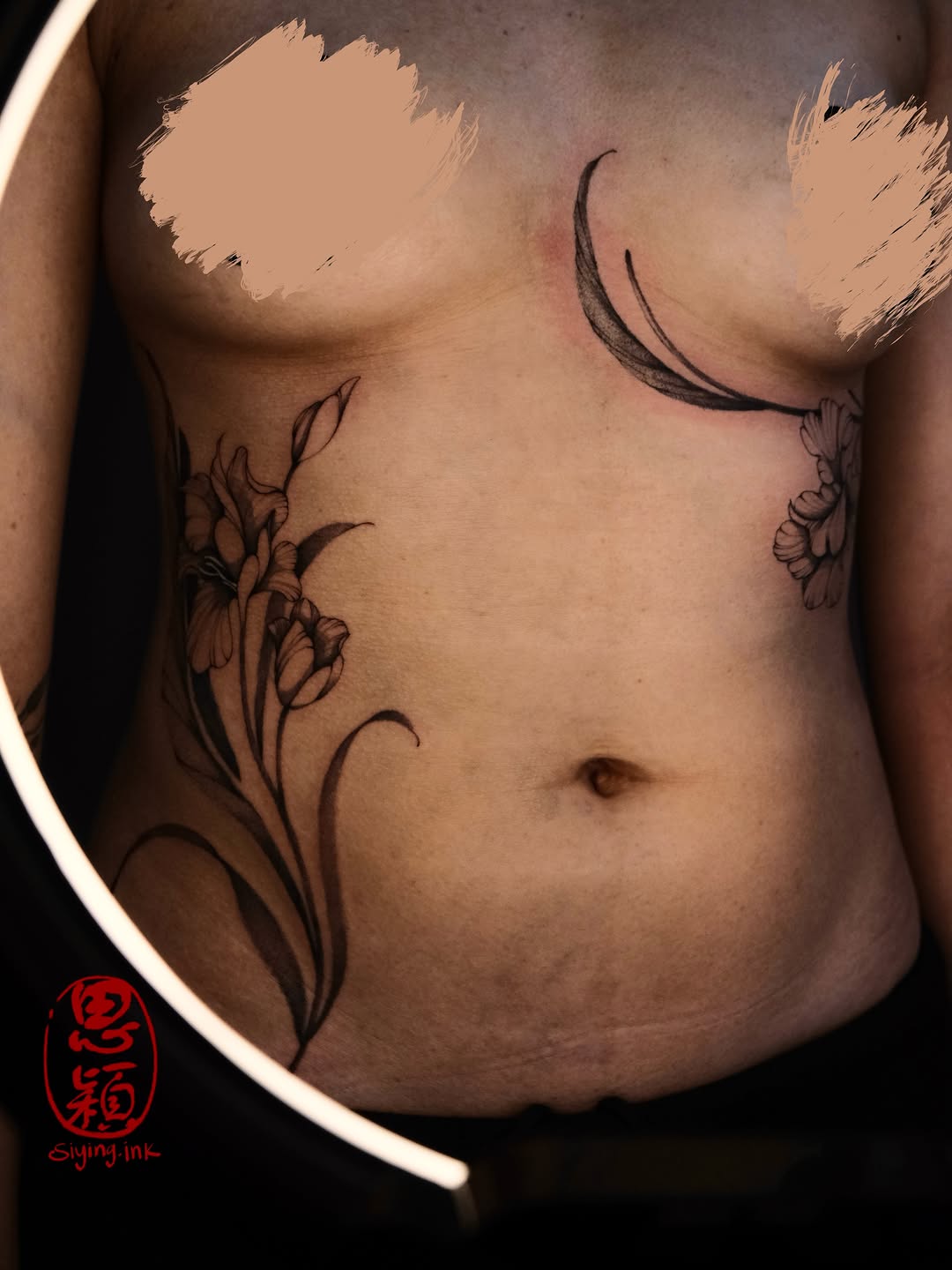Tattoo by @siying.ink โ illustrative, black_and_grey