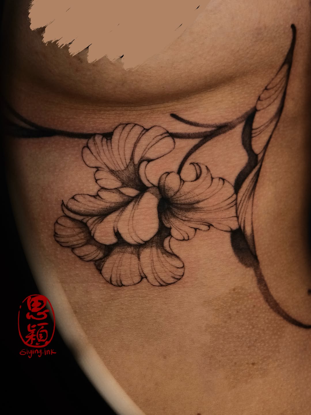 Tattoo by @siying.ink โ illustrative, black_and_grey