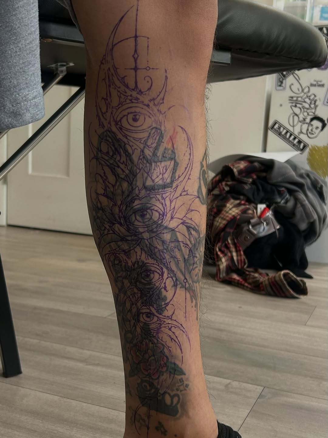 Tattoo by @diamondphoenix_ — blackwork, ornamental