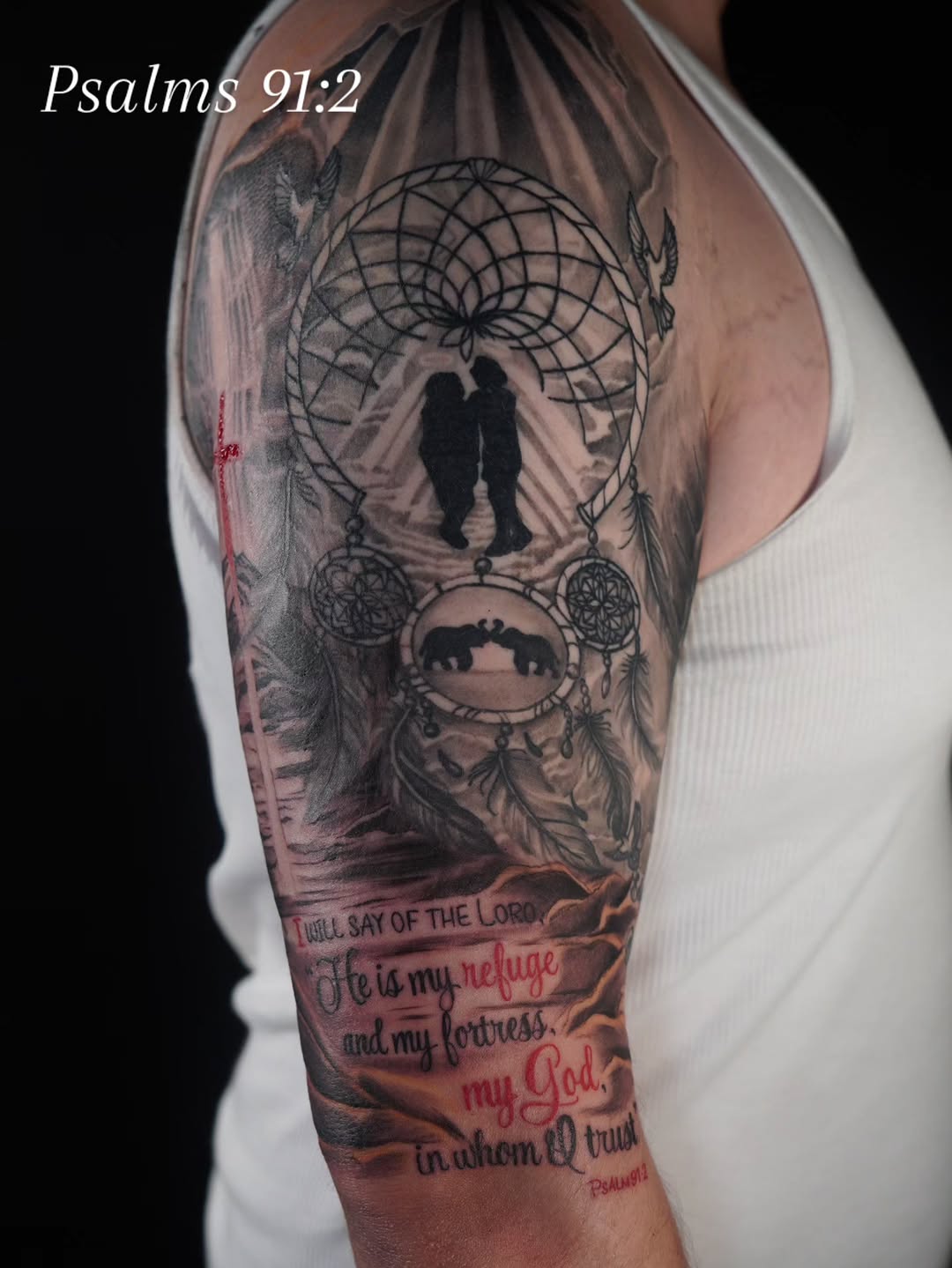 Tattoo by @tattoobytats โ black_and_grey, lettering_script