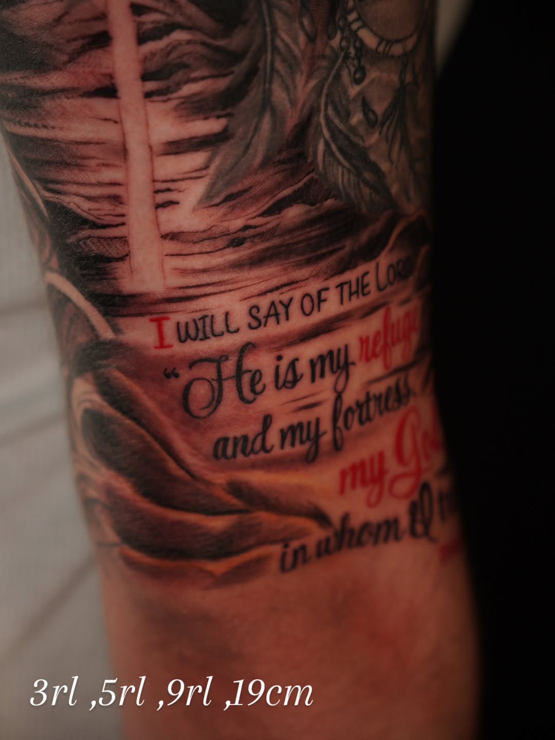 Tattoo by @tattoobytats โ lettering_script, black_and_grey