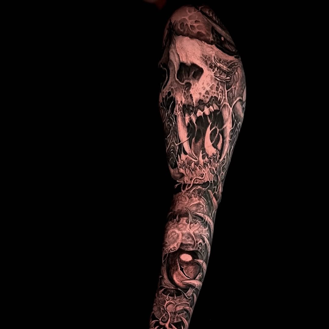 Tattoo by @99_blk โ realism, dark_realism
