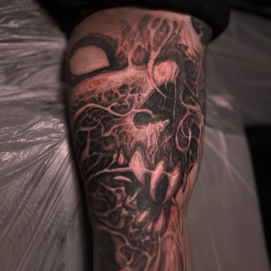 Tattoo by @99_blk โ dark_realism, black_and_grey