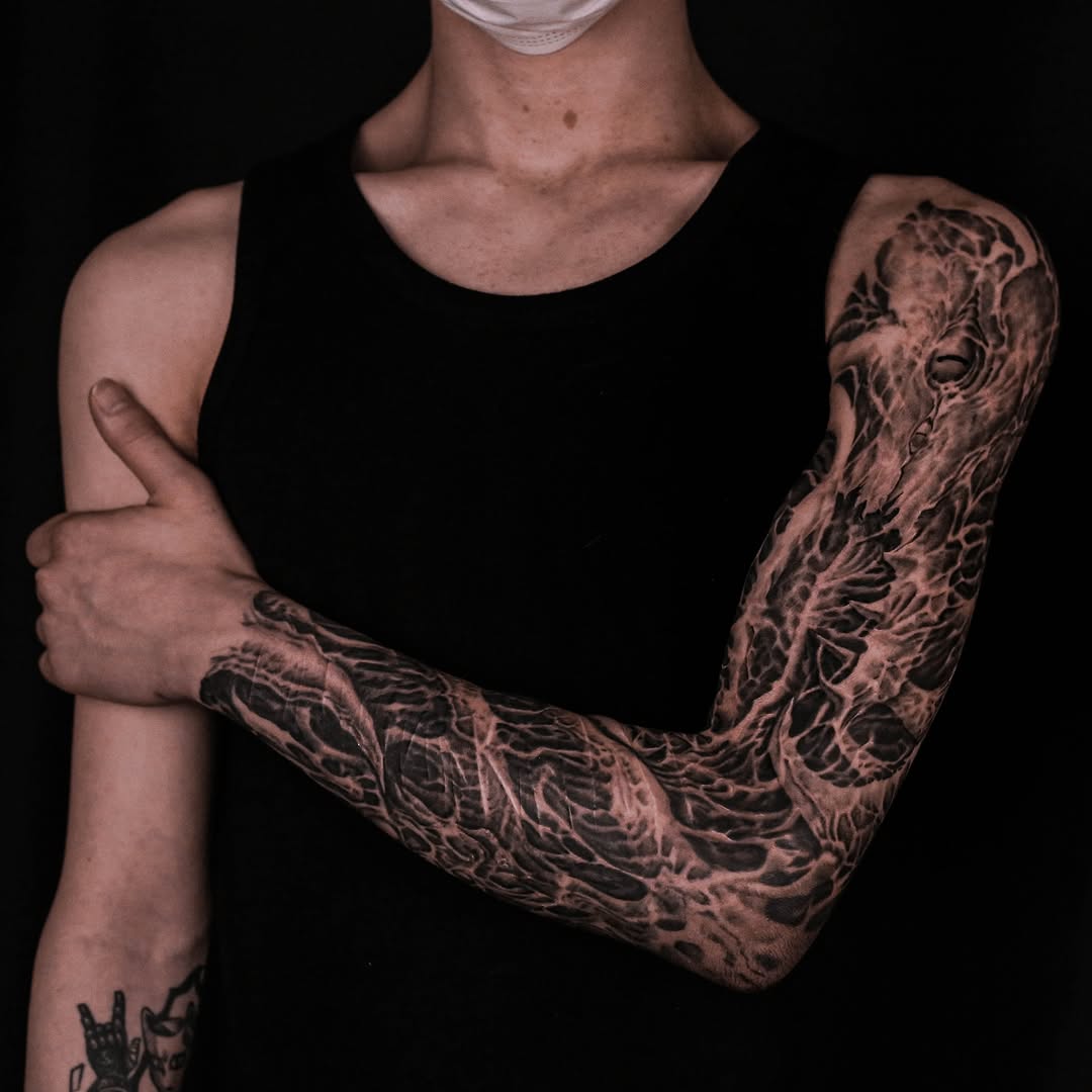 Tattoo by @99_blk โ black_and_grey, realism
