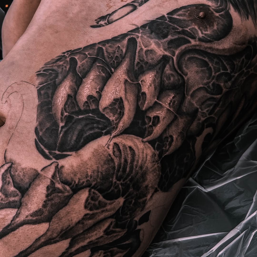 Tattoo by @99_blk โ realism, dark_realism