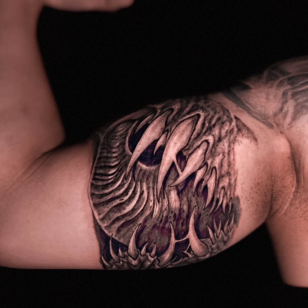 Tattoo by @99_blk โ realism, dark_realism