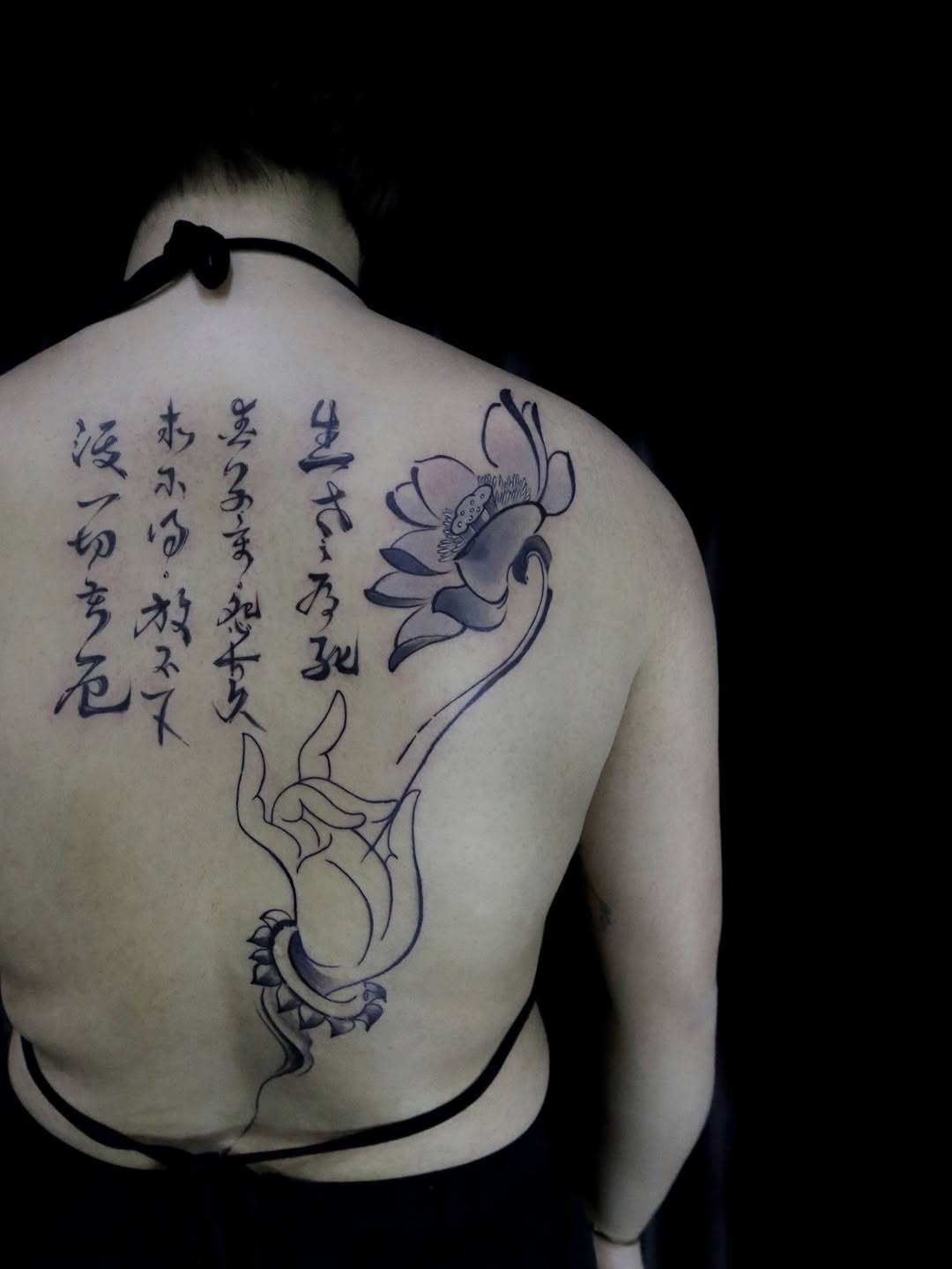 Tattoo by @david.george.tattoo β lettering_script, black_and_grey