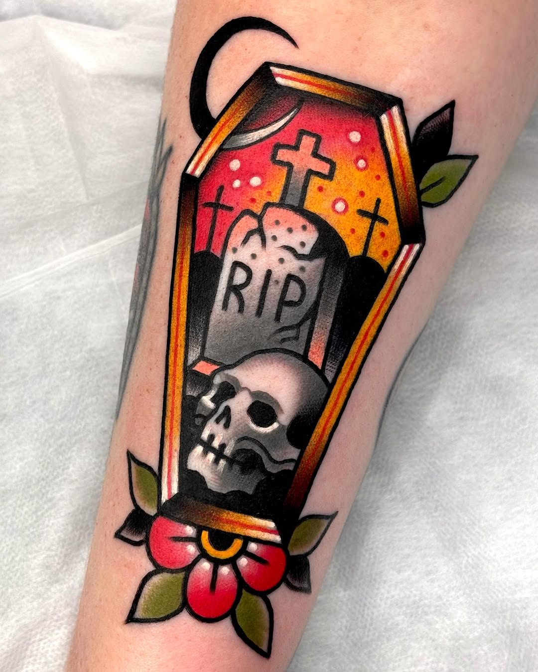 Tattoo by @ari_tattooer — american_traditional, illustrative