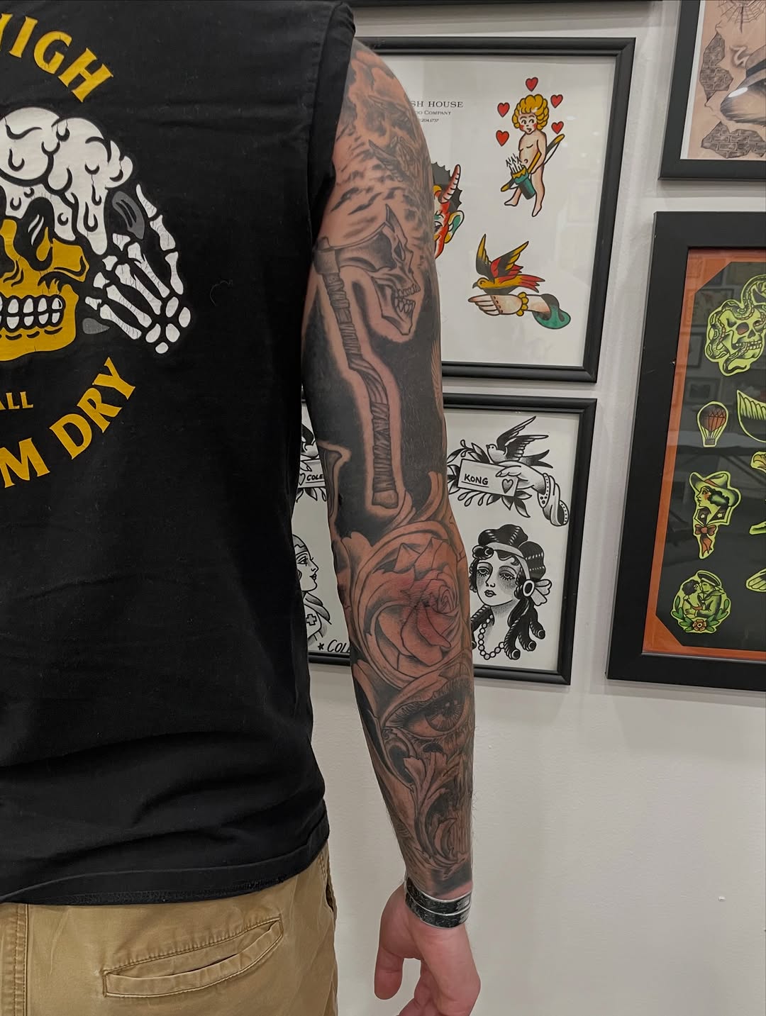 Tattoo by @gregdehoot — black_and_grey