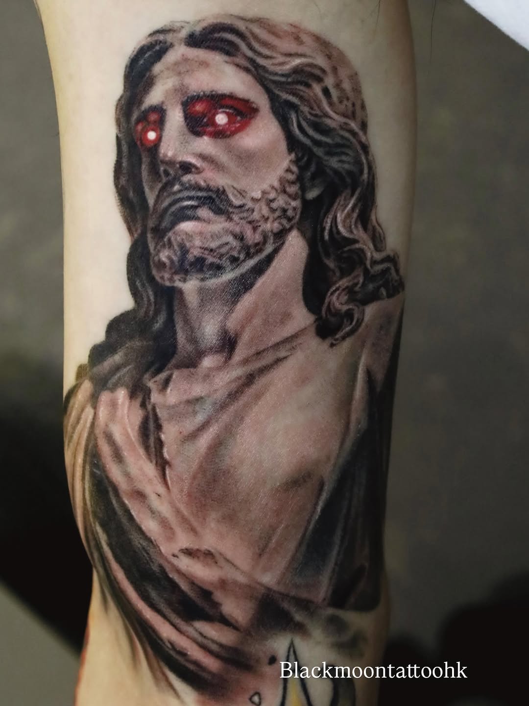 Tattoo by @northisleink_hk — realism, black_and_grey