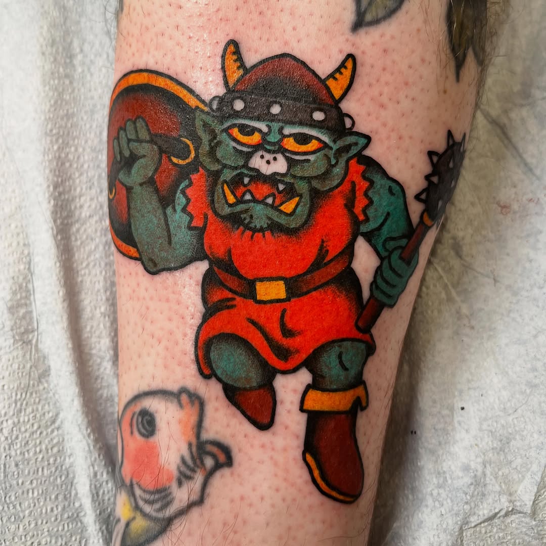 Tattoo by @sweetboytattoo — american_traditional, illustrative