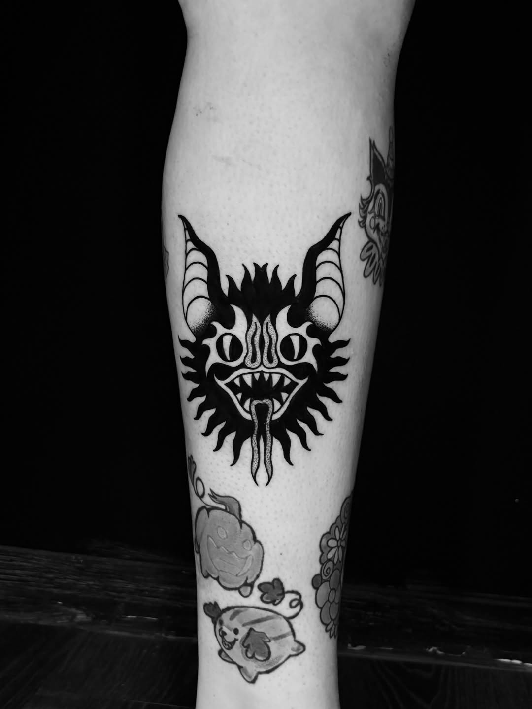 Tattoo by @call.me.crybabyy — american_traditional, blackwork