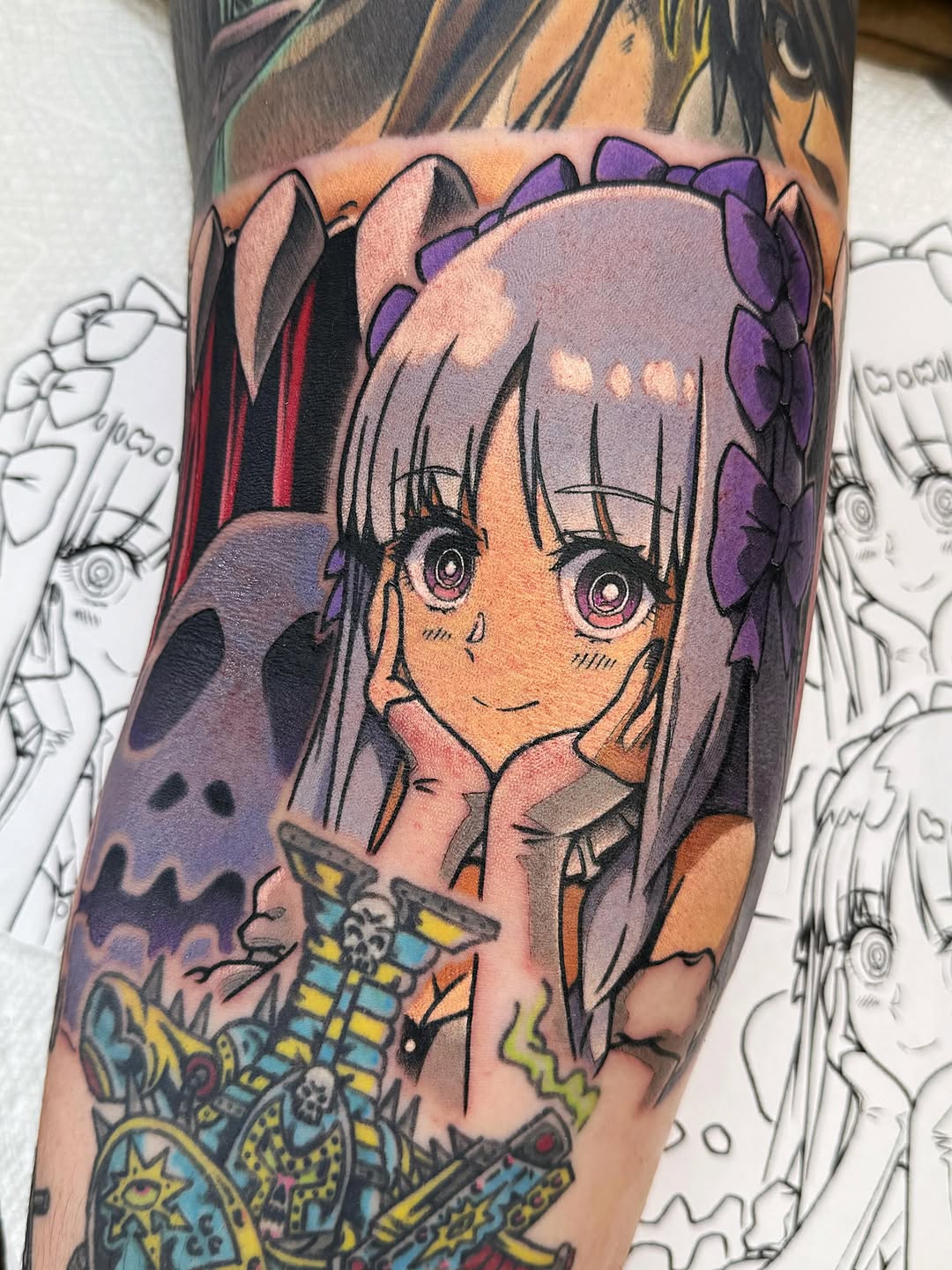 Tattoo by @chrismesitattoo โ anime