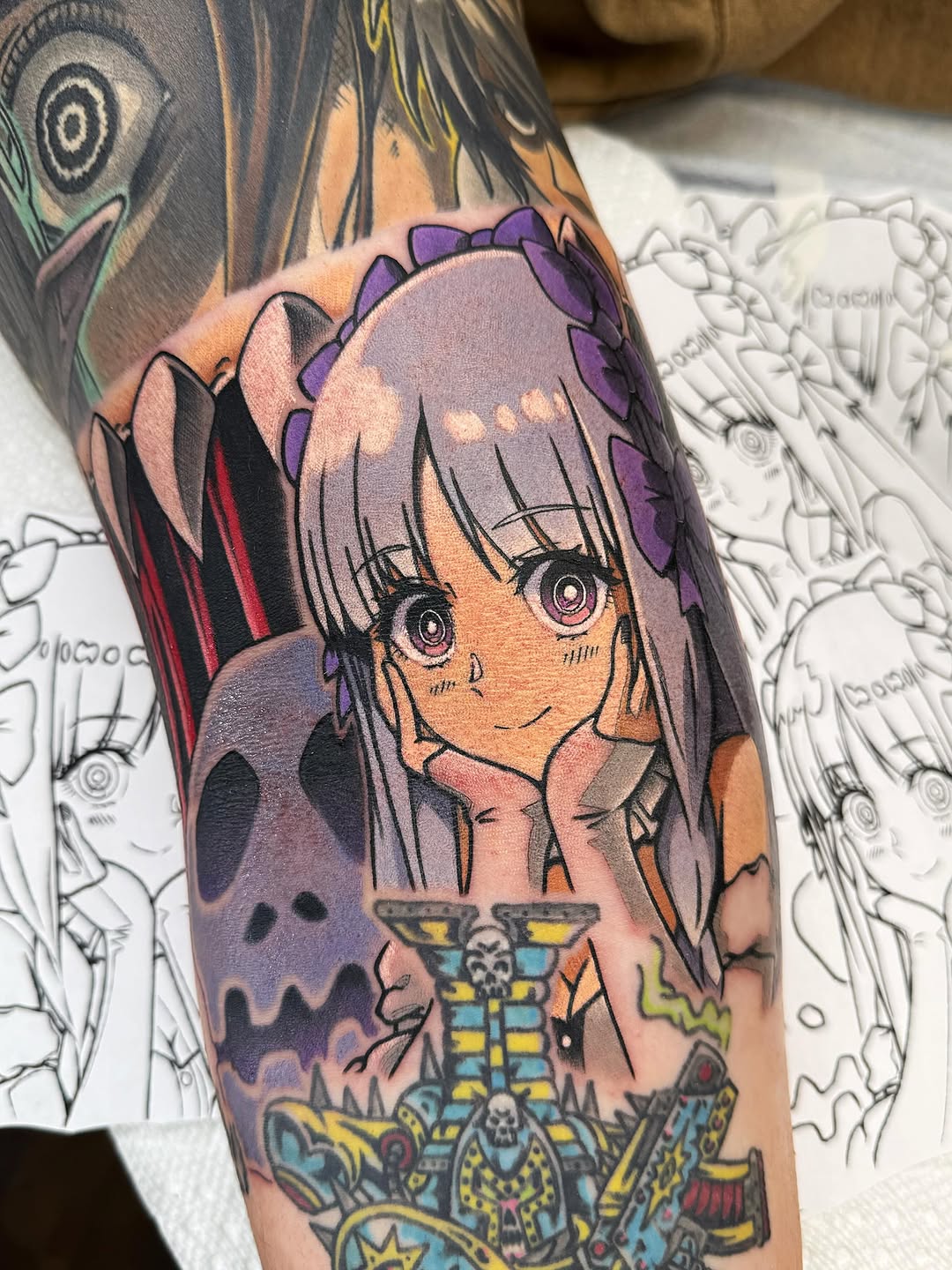 Tattoo by @chrismesitattoo โ anime