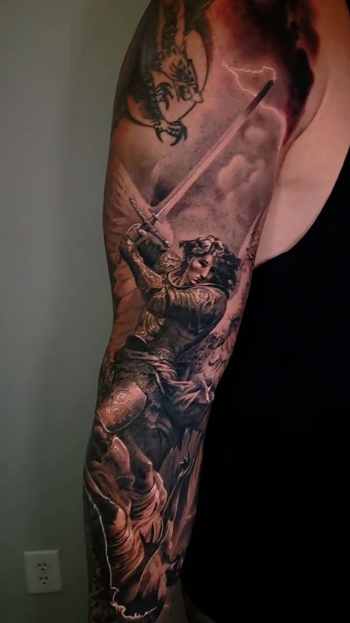 Tattoo by @pdudetattoo — black_and_grey, realism